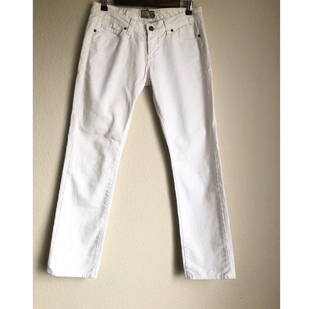 Paige Roxbury Skinny Ankle White Jeans 29